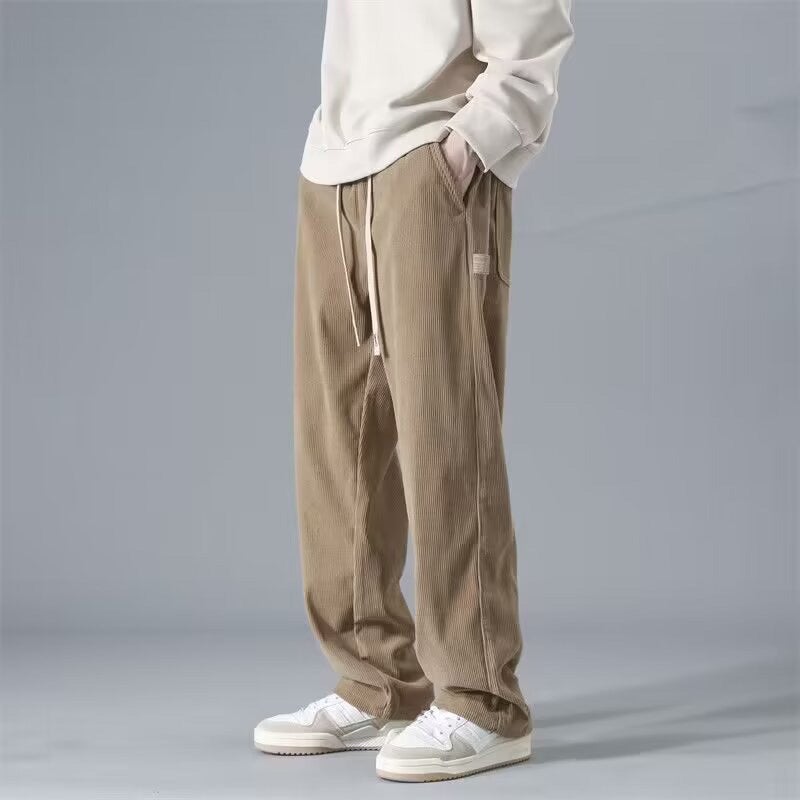 Corduroy Pants Men'S Loose Straight Wide Leg Pants Men'S Winter Fashion Brand Sports Casual Pants - Image 5